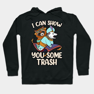 I Can Show You Some Trash, Opossum Possum Raccoon Funny Hoodie